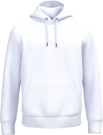 Native Spirit Ecologische uniseks sweater met capuchon NS401 - White - M