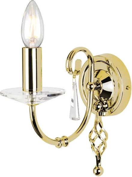 Elstead Lighting LED Wandlamp Aegean | 1X E14 Max 60W | Polished Brass