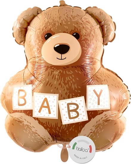 XXL Folieballon Teddybeer voor Geboorte en Babyshower