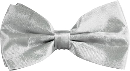 Partychimp Vlinderstrik Zilver Carnavalskleding Heren Strik Carnaval Accessoires - Zilver - Polyester