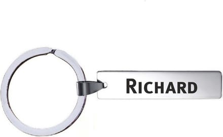 Sleutelhanger Met Naam - Richard - RVS