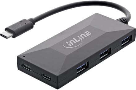 InLine USB hub (USB-A/USB-C) | 3x USB-A + 2x USB-C | USB3.0 5 Gbps | 0,15 meter