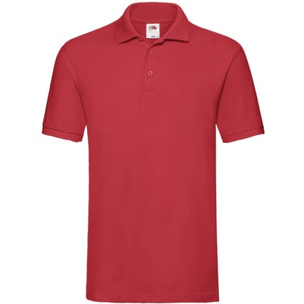 Fruit of the Loom Heren Premium Polo Shirt (Rood)