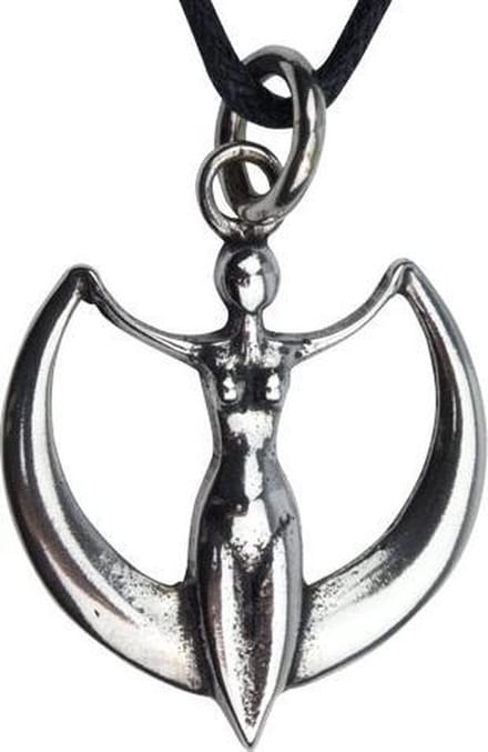 zilveren hanger Goddess Diana