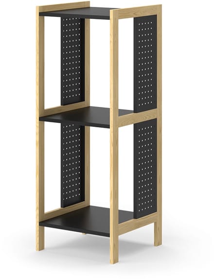 Vicco Elvia Boekenrek – 40 x 107 cm Zwart