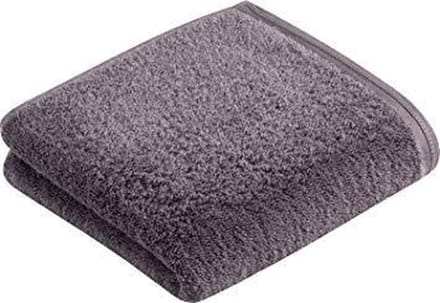 Vossen handdoek Vegan Life dunkelgrau 50x100