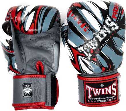 Twins Special FBGVL-3 Demon - Leren bokshandschoenen - 14 oz - Rood