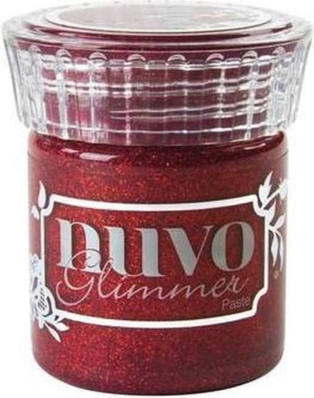 Nuvo glimmer paste - garnet red