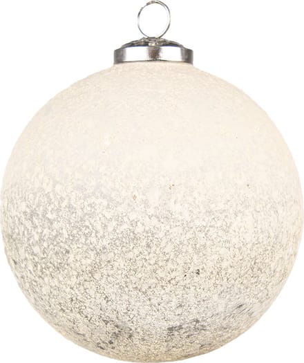 Clayre & Eef Kerstbal Overig Ø 12 cm Beige Glas Kerstballen