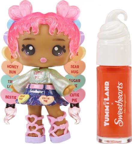 Yummiland Barbie lipgloss-pop Lily Hearts - DIY kit - Multicolor speelgoed.