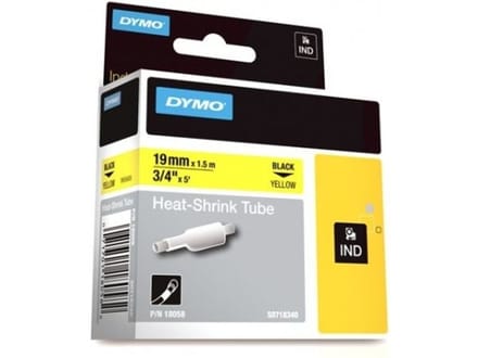 Etiketten DYMO IND RHINO S0718340 Polyolefine Tapekleur: Geel Tekstkleur:Zwart 19 mm 1.5 m