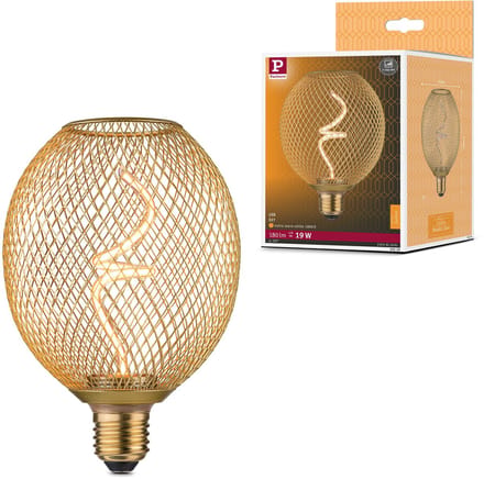 Metallic Glow Standaard 230 V LED Globe 180lm 4W 1800K dimbaar Messing