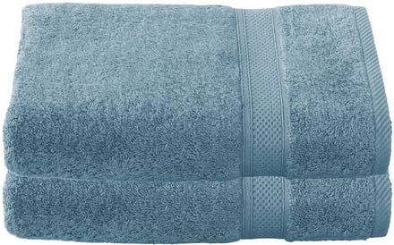 De Witte Lietaer Badhanddoek Stephanie Arctic - Set 2 stuks - 70 x 140 cm - Blauw - Katoen