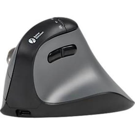 BakkerElkhuizen Fast Forward Pro verticale muis, voor rechtshandigen, ergonomisch, 8 knoppen en scrollwiel, 5 DPI niveaus, 3 aansluitmogelijkheden