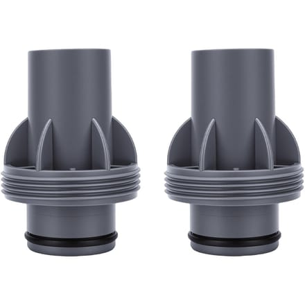 2 STUKS Zwembadslang Adapter Geschikt voor P6916 Goede Afsluiting Plastic 1,5 Inch Zwembadfilterpomp Slangadapter E gray