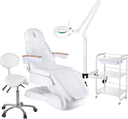 Behandelstoel - starter set - WIT - verstelbaar - incl. behandelstoelhoes (13)
