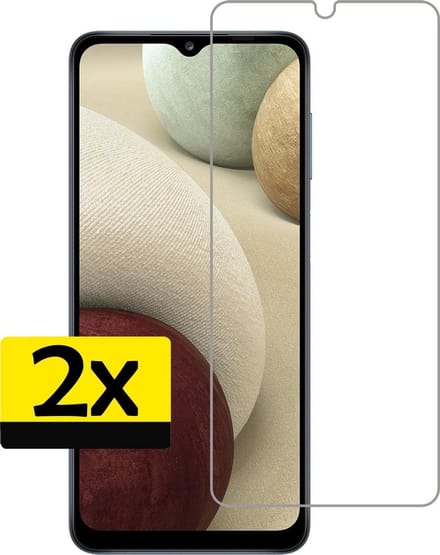 Screenprotector - Geschikt voor Samsung Galaxy A12 - 2 Stuks - Extra Sterk - Beschermglas - Gehard Glas - Tempered Glass - Screen Protector