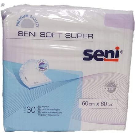 Seni Soft Super 60 x 60 cm - 1 paquet de 30 protections