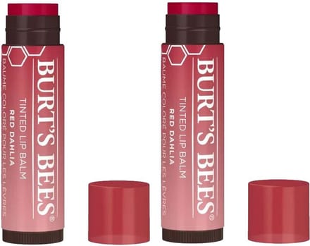 BURT'S BEES - Tinted Lip Balm Red Dahlia - 2 Pak