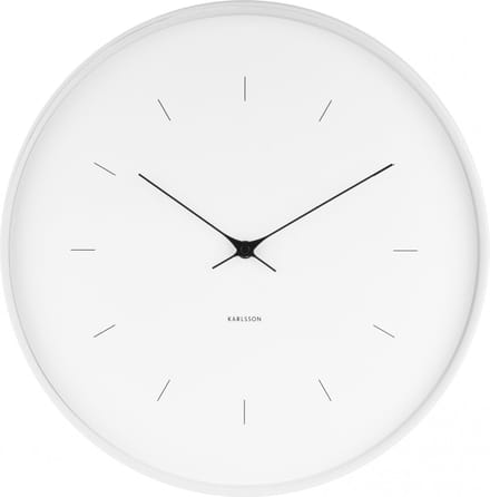 Karlsson Klok Wandklok - Butterfly Hands large - wit