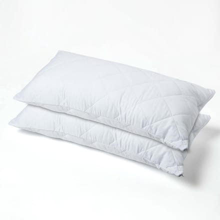 Homescapes set van 2 gewatteerde kussenbeschermers – 50x90 cm – hypoallergeen