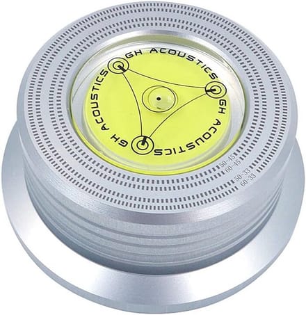 Bubble Level Speed Detection Turntable LP Vinyl Stabilizer Clamp