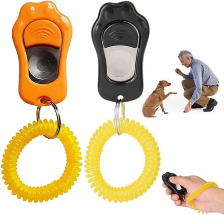 Huisdier Clickers - Trainingsklikker - Gedragstraining - Instelbaar Volume - 2 Stuks - Zwart