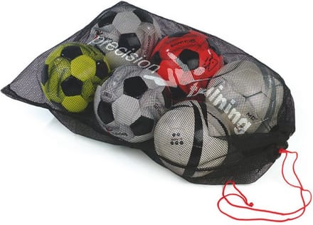 ballennet voor 10 ballen polyester zwart/wit