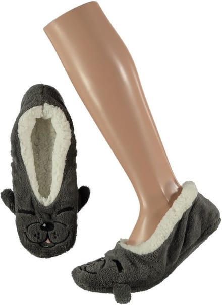 Meisjes ballerina pantoffels/sloffen zeehond 28-30