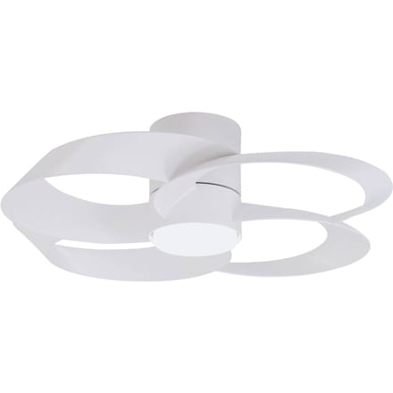 Mantra Iluminación LED plafondventilator Rose wit DC-motor stil Ø 65 cm CCT
