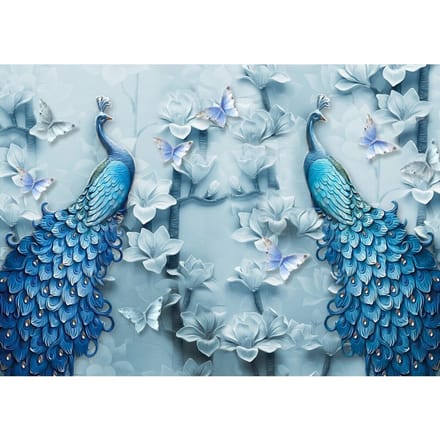 Enjoy Puzzle legpuzzel Blue Peacocks - 1000 stukjes puzzelplezier.