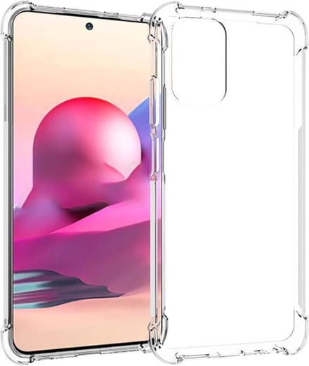 Shop4 - Geschikt voor Xiaomi Redmi Note 10 Hoesje - Zachte Back Case Drop Proof Transparant