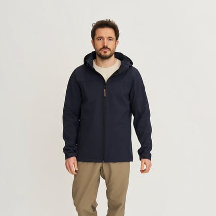 Travelin' Mikkel Heren - Softshell Jas - Waterdicht - Navy