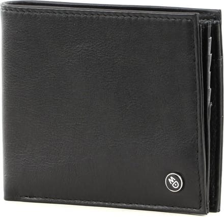 MANDARINA DUCK Leren Portemonnee Downtown Wallet Black Zwart