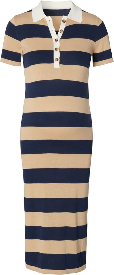 Noppies Jurk Dress nursing SS midi Zwangerschap - Maat Medium