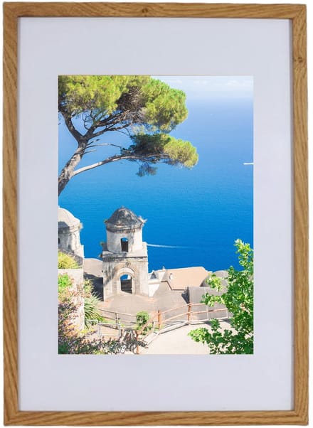 BASIC Serie - Fotolijst - 29,7x42 cm - MDF - Eikenkleur - Passe-partout 21x30 cm