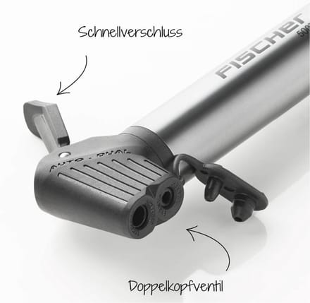 FISCHER FAHRRAD 50073 50073 Minipomp Aluminium