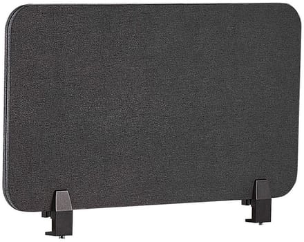 BELIANI WALLY - Bureauscherm - Donkergrijs - 72 cm - Polyester