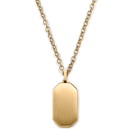 Goudkleurige Ketting met ID-hanger