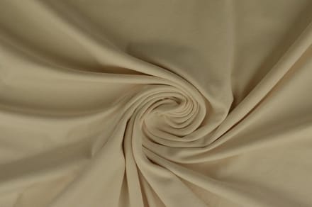 Katoen tricot stof - Champagne - 10 meter