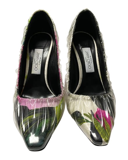 Jimmy Choo x Off-White Anne 100 Pump in Multicolor Stof