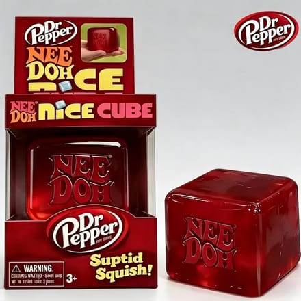 Nieuwe Needoh Nice Cube Sensorische Stressverlichter Fidget Tool voor Angst & Focus Bureau Sensorische Kubus voor Volwassenen & Kinderen black