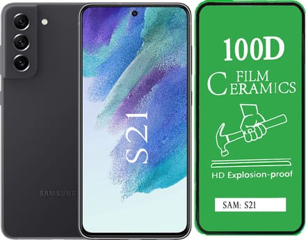 Samsung Galaxy S21 Screen protector Temperde glas Anti-Shock Ceramisch 100D HD Explosion-proof geschikt voor Samsung Galaxy S21 - 2stuks