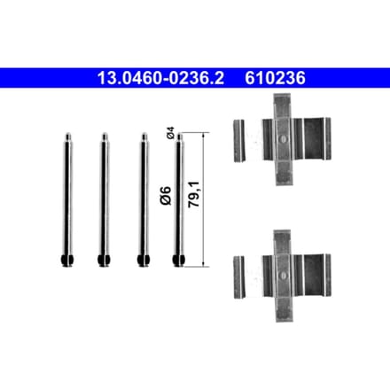 Montageset, remblokset ATE 13.0460-0236.2