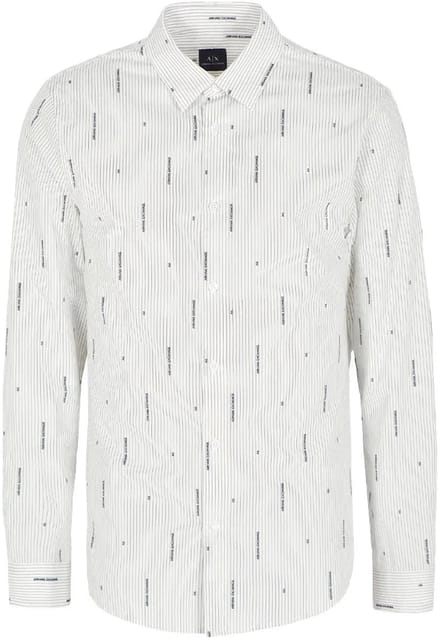 Armani Exchange 6dzc06-zn5dz Overhemd Met Lange Mouwen Wit XS Man