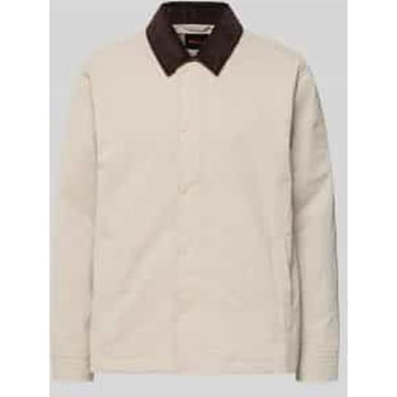 Regular fit Jack met corduroy kraag Model 'LEIDON-ZIP_M'
