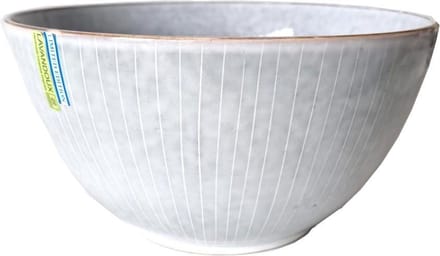 Lavandoux mooie grijze mengkom met strepen diameter 25 cm