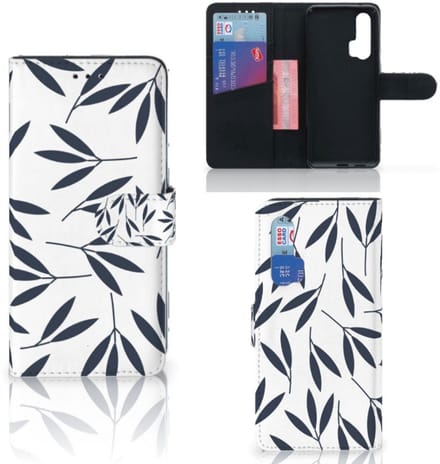 Honor 20 Pro Hoesje Leaves Blue