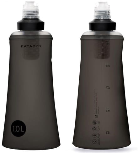 1x Katadyn BeFree Waterfilterfles Tactical 1L Black Edition K8020426