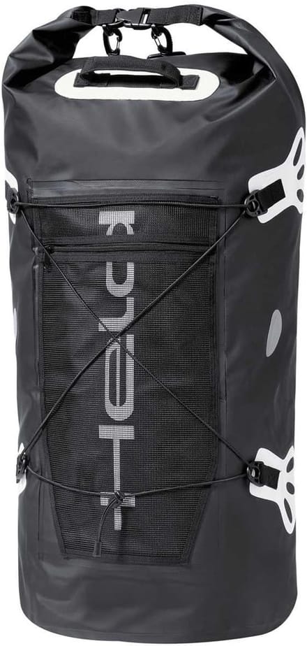 Waterdichte Roltas Bagage 40 Liter Zwart-Wit voor Motor en Fiets